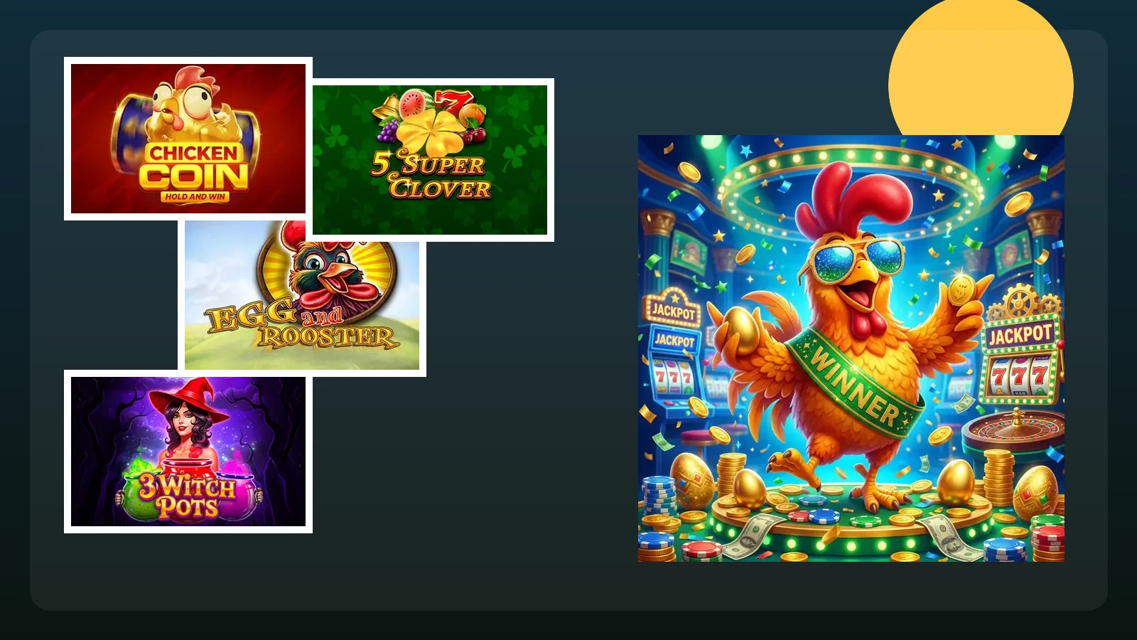 Portale giochi Winnita con card slot in stile reference